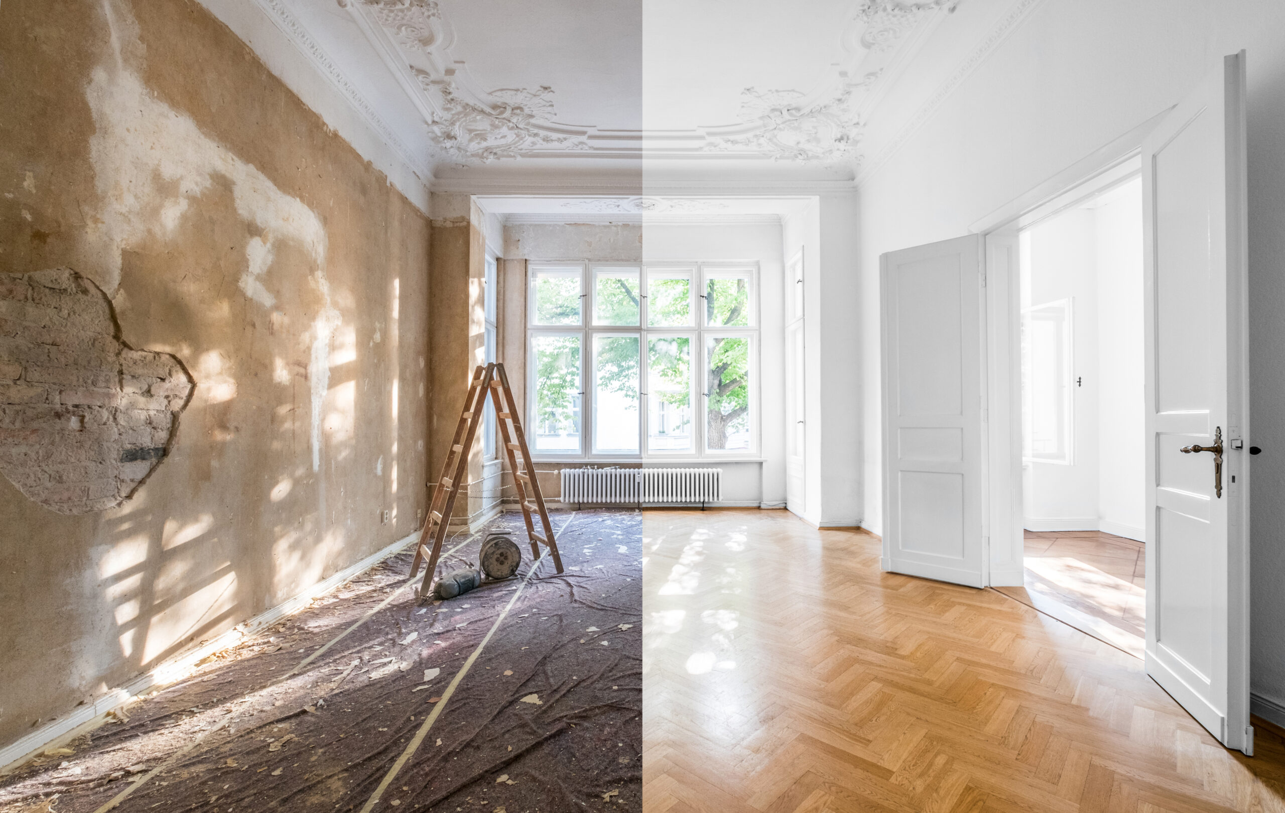 Renovation Concept Apartment Before And After Restoration Or R